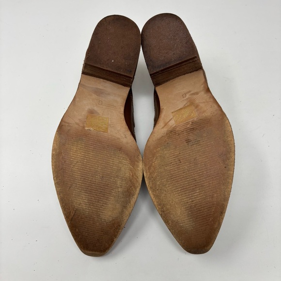 Madewell The Brady Low Cut Leather Booties English Saddle Size 6 - Picture 9 of 14